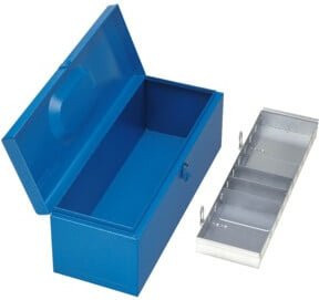 Gedore Werkzeugkoffer JUMBO aus Stahl in Blau mit Einsätzen, B/T/H: 91,8 x 44,0 x 53,7 cm - Bild 1