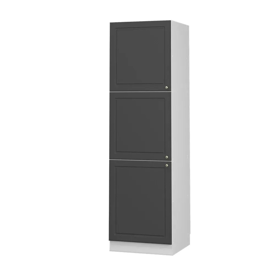 Vicco Herdumbauschrank Fame-Line in Anthrazit-Gold/Weiß mit Soft-Close-Türen, B/T/H: 60 x 58 x 207 cm - Bild 2
