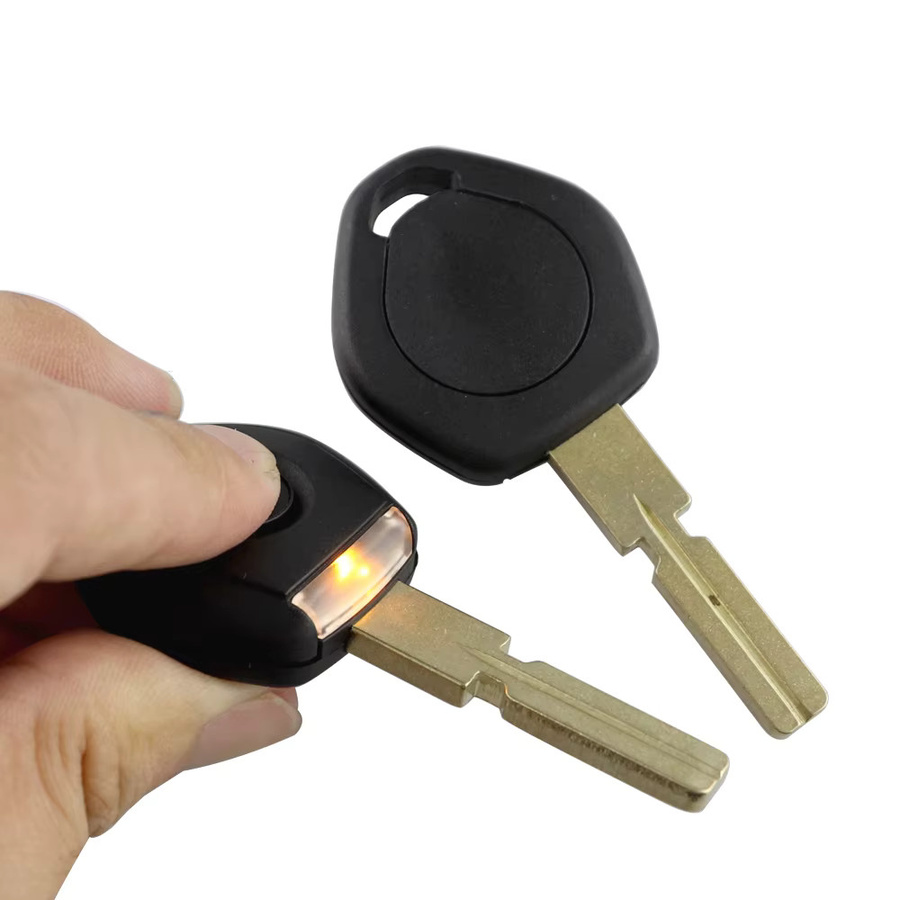 YIQIXIN Fernbedienung Auto Schlüssel Shell für BMW 3 5 7 Z3 E36 E34 E38 mit LED Licht und Transponder, Farbe: Schwarz - Bild 2