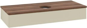 V&B Waschtischunterschrank Antao ohne Frontstruktur, Farbe: Weiss, B/T/H: 120 x 50 x 19 cm - Bild 1