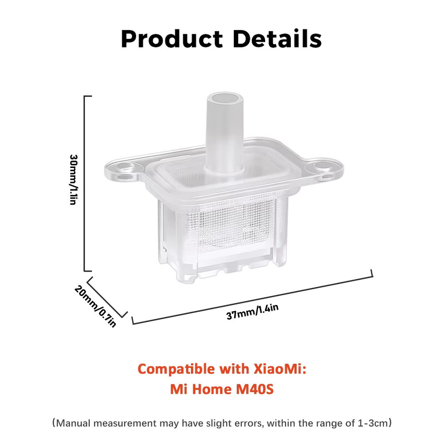 Xiaomi Mijia M40S OV31CN Roboterstaubsauger Ersatzteil-Set mit Hauptbürste, Seitenbürste, Filter, Mopphalter, Staubbeutel, Silberionenfilter und Stecker - Bild 2