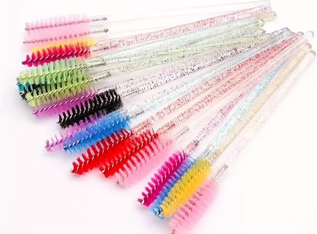Einweg-Spoolie-Bürsten, Wimpernkamm und Augenbrauenstäbchen, Unisex - Bild 1
