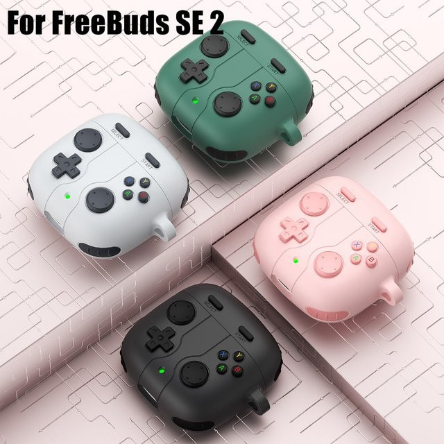 Huawei FreeBuds SE 2 Schutzhülle aus Silikon im 3D Cartoon Stil in Pink - Bild 1