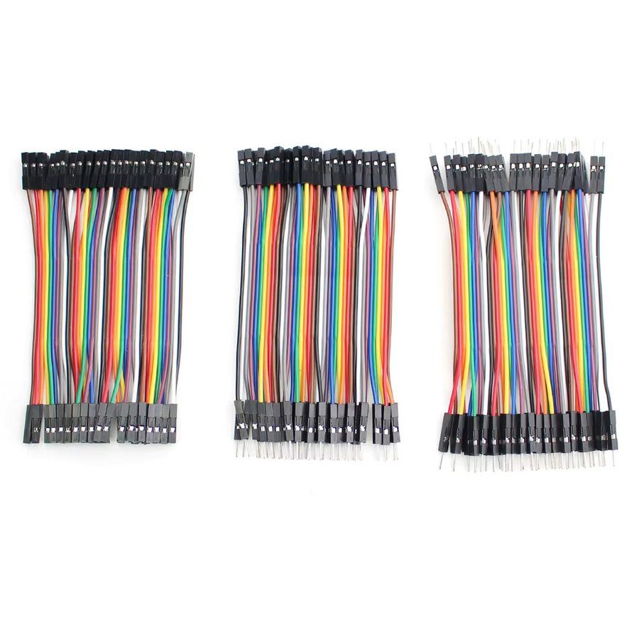 Dupont Jumper Wire Kabel Set für Arduino DIY, Stecker auf Stecker, Stecker auf Buchse und Buchse auf Buchse, Mehrfarbig - Bild 2