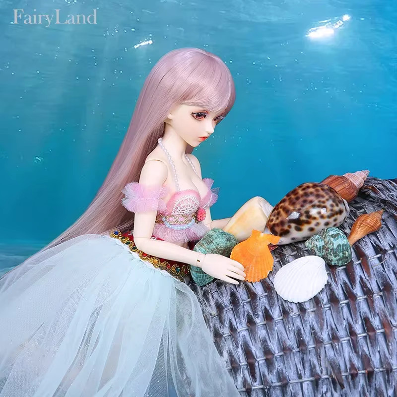 Fairyland Minifee Alicia, 1/4 Bjd Sd Puppe, Meerjungfrau, Weiß - Bild 3
