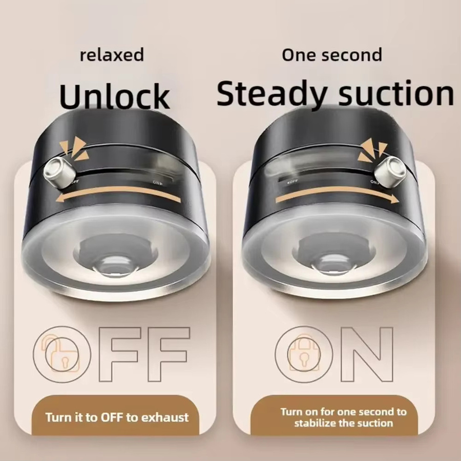 Magnetische Handyhalterung mit Vakuum-Saugnapf und faltbarem Design für iPhone und Samsung in Schwarz oder Weiß - Bild 4