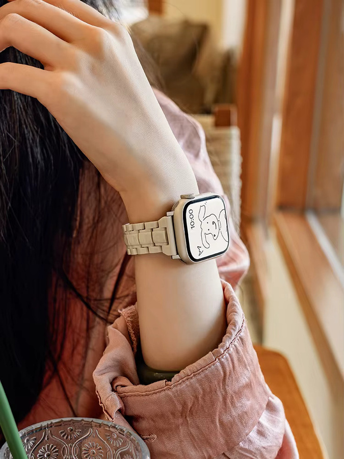 TINUORA Uhrenarmband Keramik, Weiß, Unisex - Bild 3