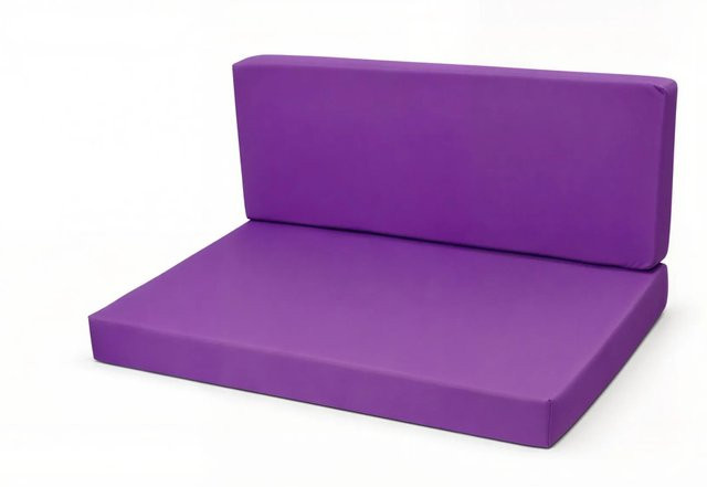 Setgarden Flat Set Palettenkissen Set in Violett mit Sitzkissen und Rückenkissen, B/T/H: 120 x 50 x 10 cm und 120 x 40 x 10 cm - Bild 1