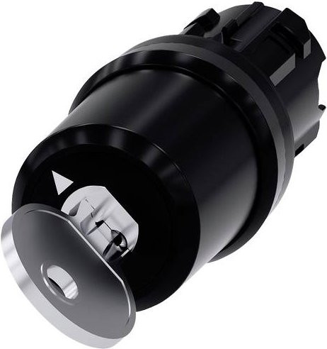 Siemens Schlüsselschalter 3SU1000-5BF21-0AA0 in Schwarz mit IP66, IP67 und IP69/IP69K Schutzart - Bild 1