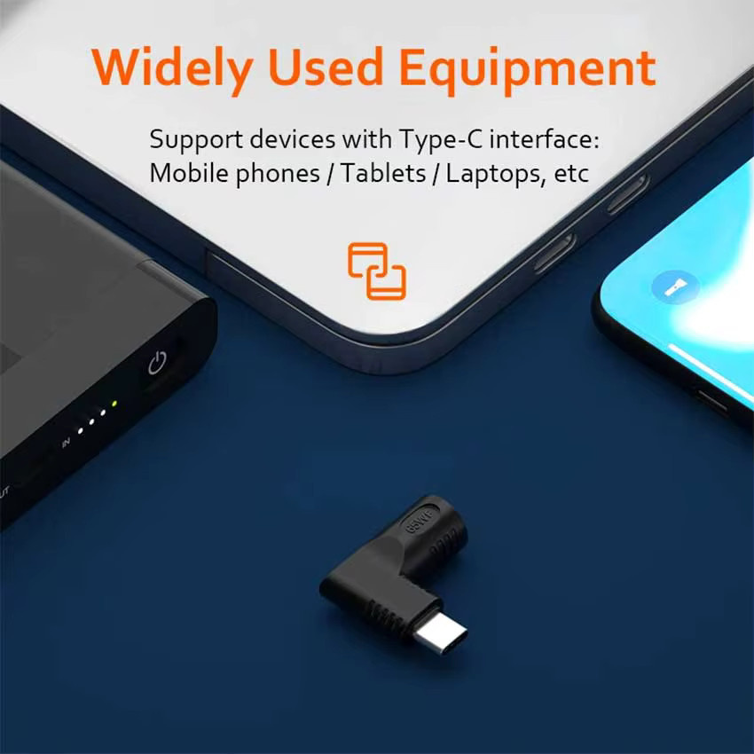 JCD USB-C auf DC Power Adapter 65W für HP Dell Lenovo MacBook Xiaomi in Schwarz - Bild 5