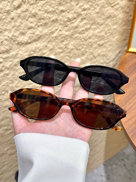 CAIPAI Sonnenbrille, Vollrand, hexagonal, Kunststoff, schwarz - Bild 1