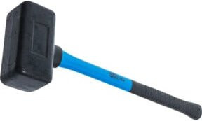 BGS Schonhammer rückschlagfrei mit Fiberglasstiel in Schwarz, Kopf-Ø: 70 mm, Gewicht: 2,1 kg - Bild 1