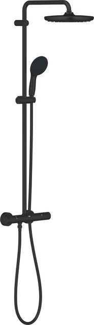 Grohe Duschsystem Vitalio Start 250 Thermostat-Set mit Regendusche und Handbrause in Schwarz matt - Bild 1