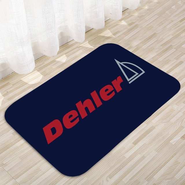 Rutschfeste Dehler Yachten Fußmatte in Blau, moderner Teppich für Zuhause, B/T: 60 x 40 cm - Bild 1