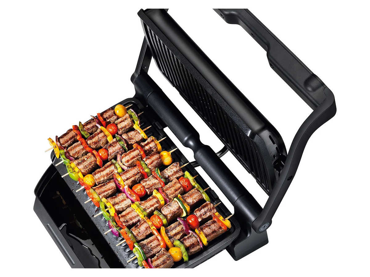Tefal OptiGrill+ XL Kontaktgrill Schwarz Silber mit 9 Grillprogrammen und App-Steuerung - Bild 4