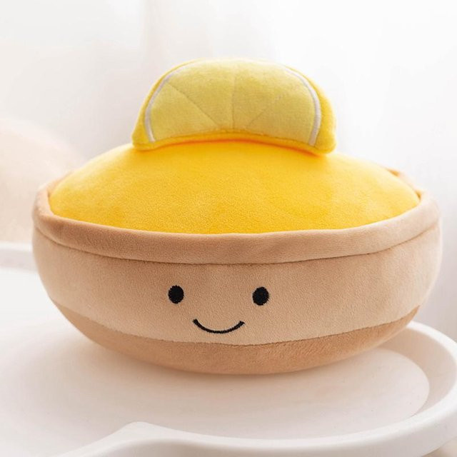 Yiran toy Obstkuchen Plüschtier, Erdbeerkuchen, Zitronen Dessert, 20cm - Bild 1