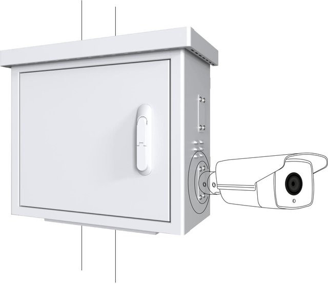 Lanview CCTV Rack in Weiß B: 60 cm, T: 30 cm, H: 55 cm (RCCTV002) - Bild 1