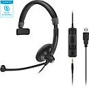 Sennheiser Headset SC 45 USB MS, kabelgebunden, einseitig, Schwarz, mit USB-C und 3,5 mm Klinke - Bild 1