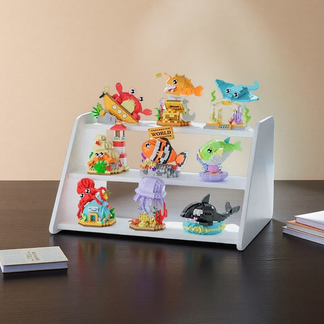 Nine Ocean World Tier-Bausteine, Montagespiel, 100 Teile - Bild 1