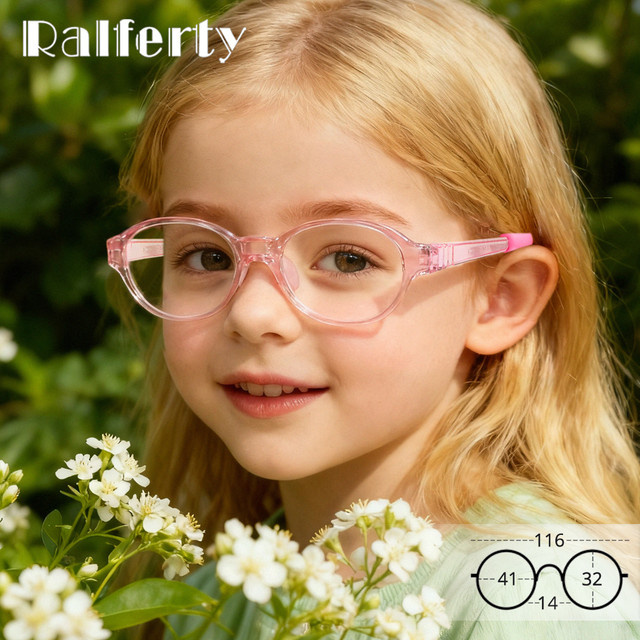 Ralferty Kinderbrille, oval, TR90, Vollrand, Unisex - Bild 1