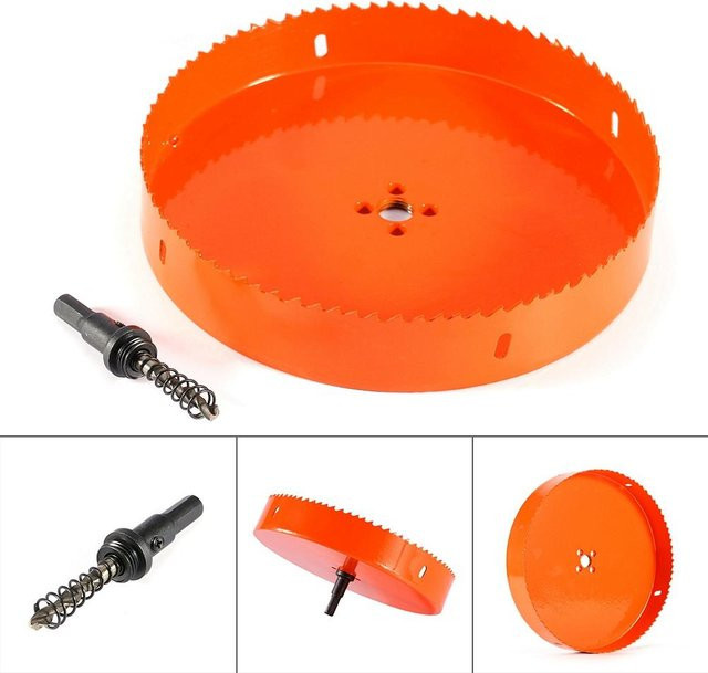 Aimo M42 HSS Lochsäge Bohrer in Orange für Aluminium und Eisenrohr, Durchmesser: 6,0 mm, Länge: 200 mm - Bild 1