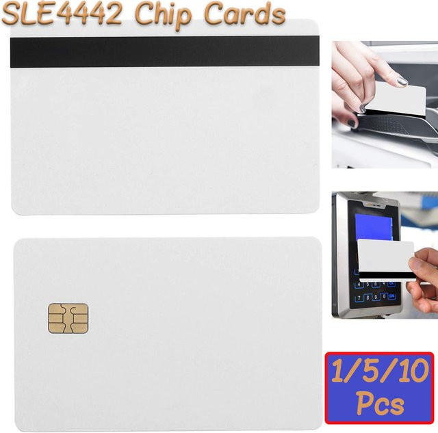 Sle4442 Smart IC leere PVC-Karte mit 2750 OE Hi-Co-Magnetstreifen in Weiß für Standard-Tintenstrahldrucker - Bild 1