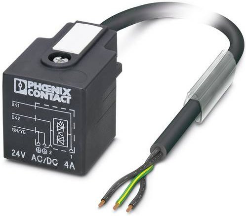 Phoenix Contact SAC-3P-1,5-PUR/A-1L-Z 1434989 Anschlussleitung in Schwarz und Grau - Bild 1