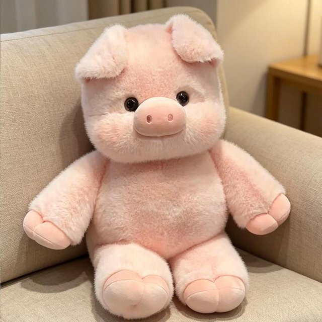 Süßes weiches Schwein, Stofftier Plüschkissen, 45cm, ab 14 Jahren - Bild 1