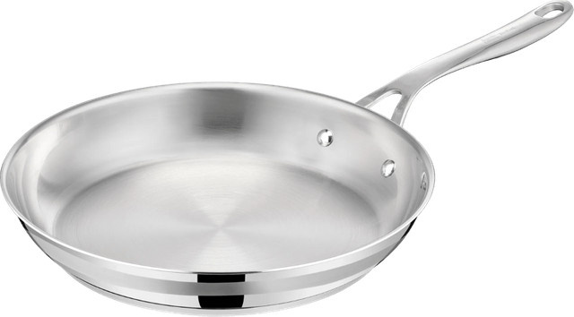 Tefal Cook Smart by Jamie Oliver Bratpfanne mit Non-Stick-Beschichtung aus Edelstahl, Silber, Durchmesser: 24 cm - Bild 1