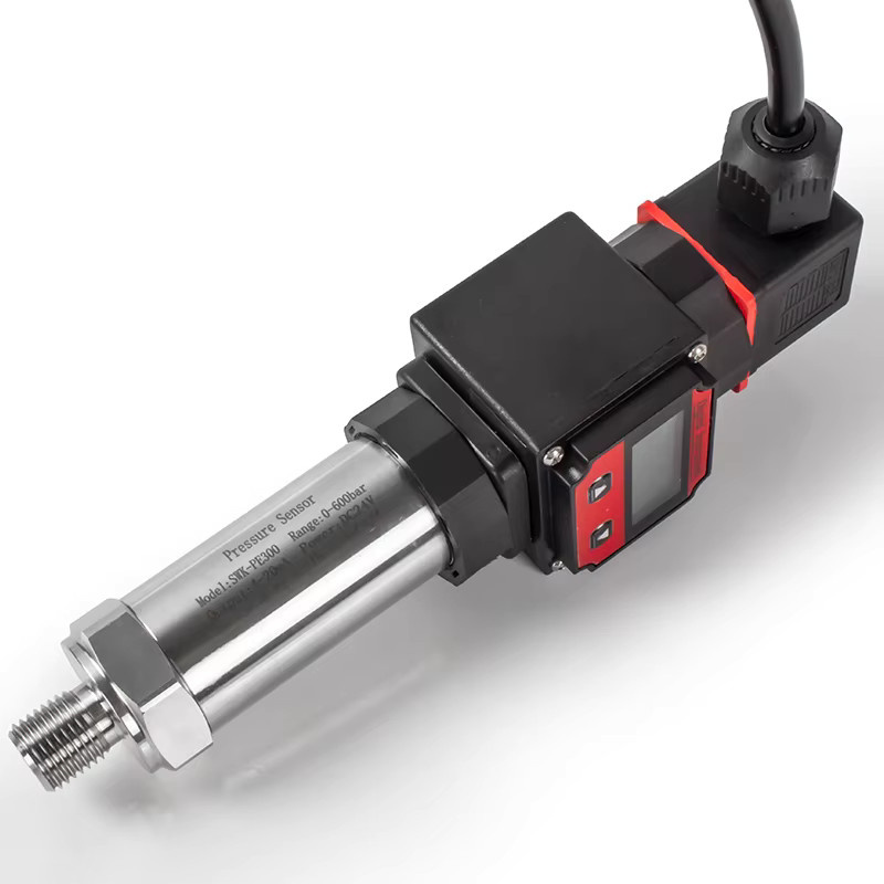 Vadias Digitaler Drucktransmitter mit LCD-Anzeige für Wasser, Öl und Gas, Messbereich 0-10bar, Signal 4-20mA / 0-10V, Farbe: Schwarz - Bild 2