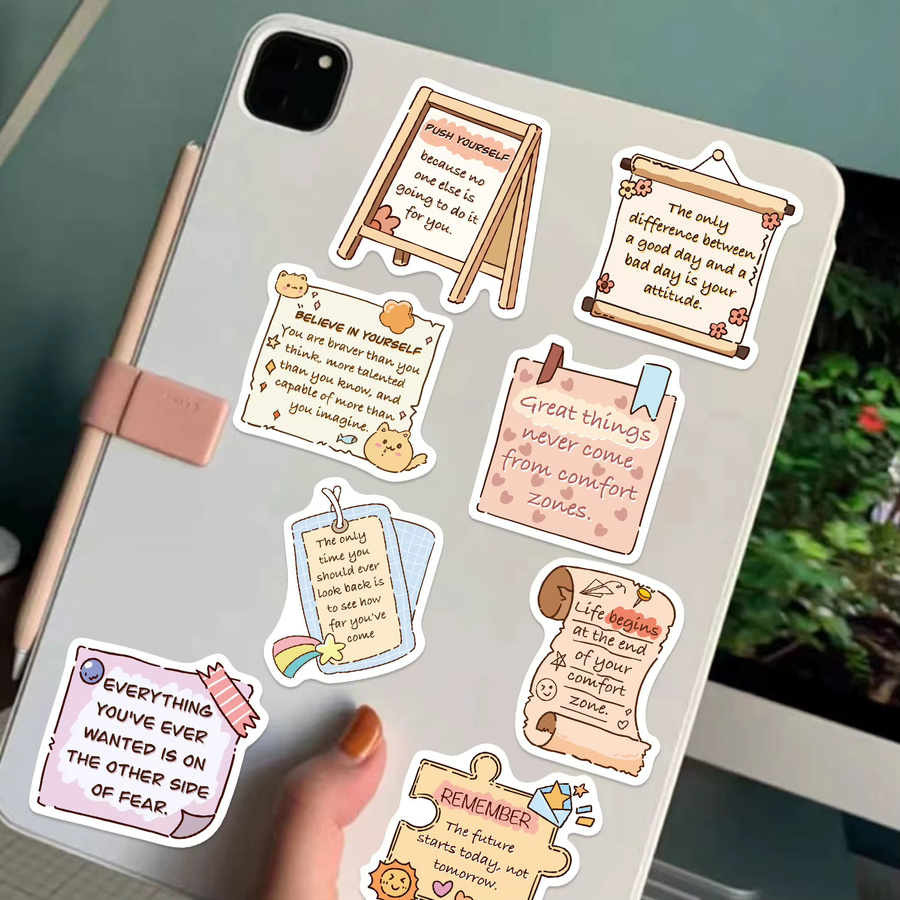 50 oder 100 Stück Cartoon Inspiration Aufkleber in Multicolour für Notizbücher, Gitarren und Gepäck als wasserfeste DIY Graffiti Sticker - Bild 2