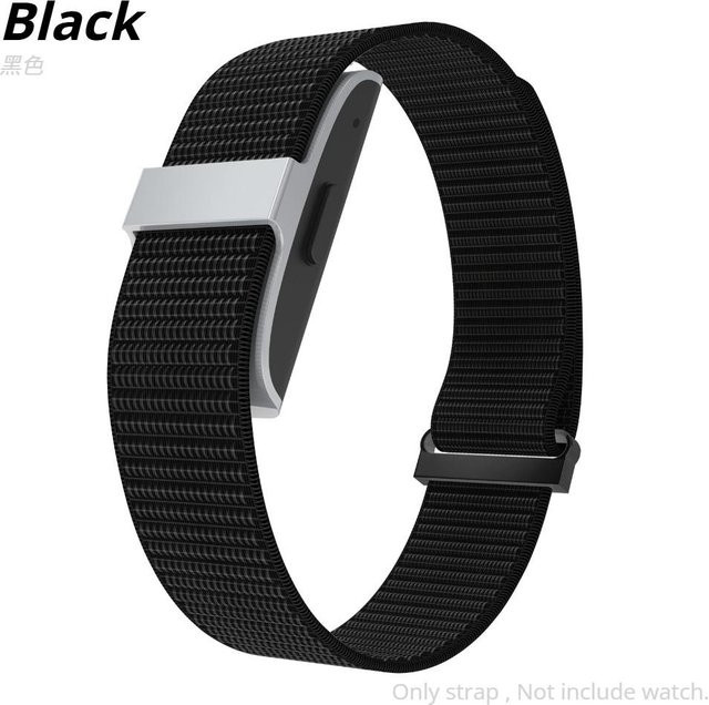 Hume Health Uhrenarmband, Nylon, Schwarz, Unisex - Bild 1