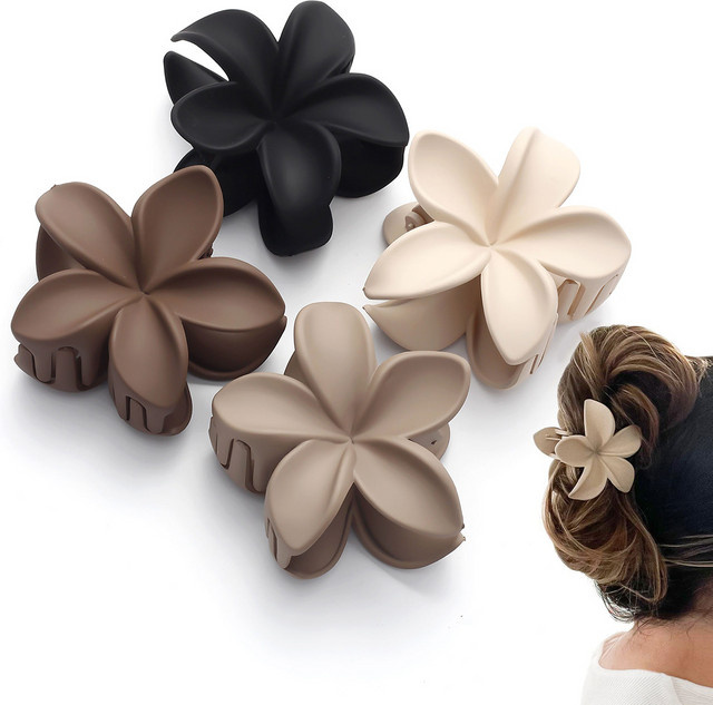 Haarklammern Blume, 4 Stück, Damen - Bild 1