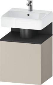 Duravit Waschtischunterschrank Qatego in Grau, B/T/H: 49 x 42 x 64,5 cm - Bild 1