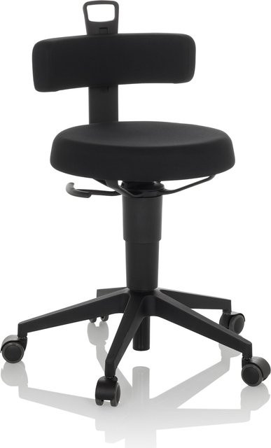 hjh OFFICE Drehhocker TOP WORK FLEX aus Stoff ohne Armlehnen - Bild 1