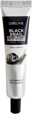 LEBELAGE Schwarze Schnecke Augencreme, 40 ml, mit Schneckenschleimextrakt - Bild 1