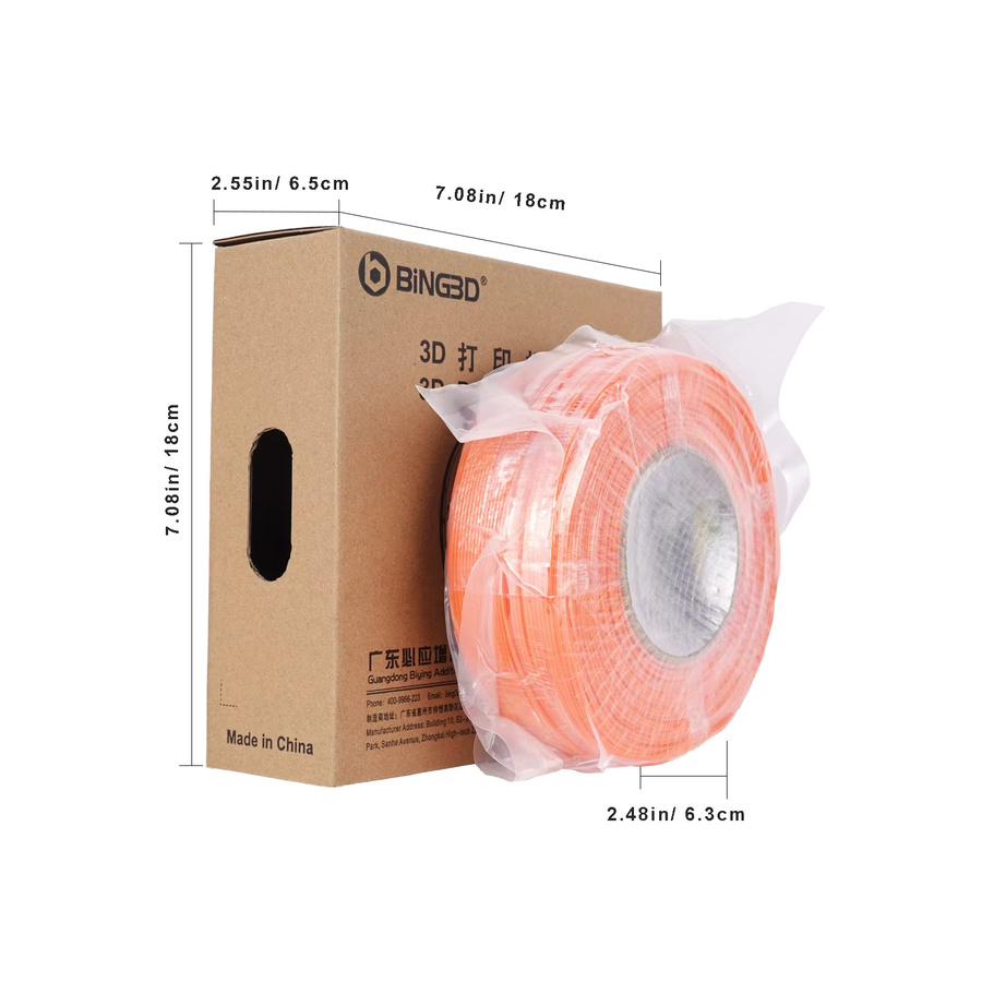 BING3D PLA Filament 1,75mm Schwarz, 1kg Nachfüllpackung für wiederverwendbare Spulen, Premium-Qualität für FDM 3D-Drucker und Bambu Lab - Bild 1