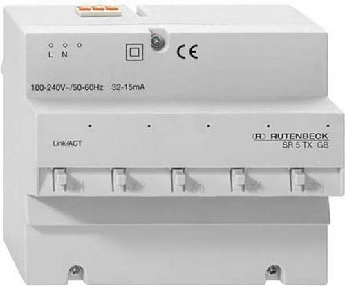 Rutenbeck Netzwerk Switch 5TX GB 1 Gbit/s in Grau und Weiß - Bild 1