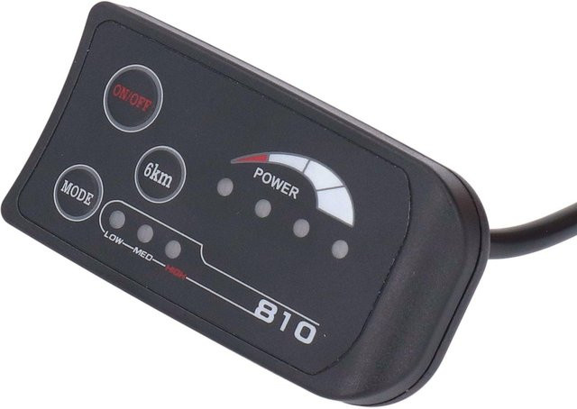 CosyHome S810 LED-Anzeigetafel für Elektrofahrräder in Schwarz, 36V 48V Kontrollanzeige und Messgerät für Fahrradmodifikationen - Bild 1