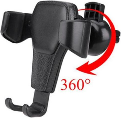 Awkanger Universal Schwerkraft Handyhalterung für das Auto mit Luftauslass-Clip für iPhone, Samsung, Huawei und LG in Schwarz oder Weiß - Bild 1