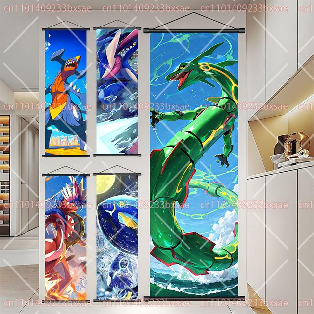 TAKARA TOMY Pokémon Wandposter mit Kyogre, Rayquaza und Arceus in Mehrfarben - Bild 1