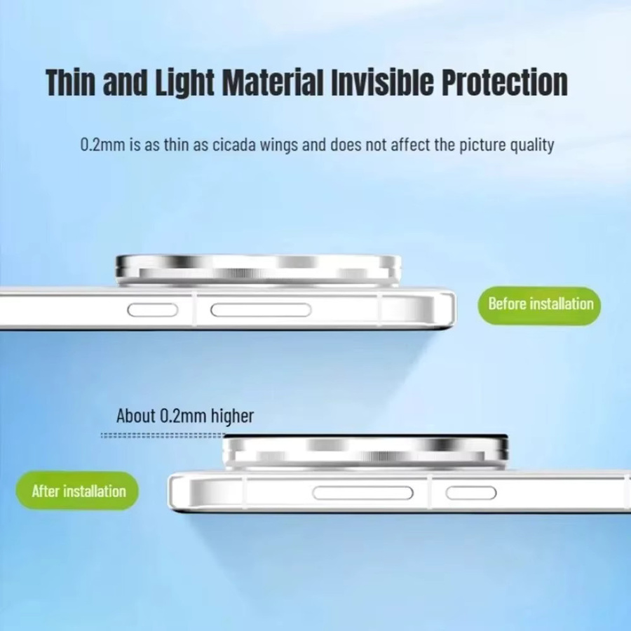 2 Stück HD gehärteter Glas Objektivschutz für Vivo X Fold 5 Pro, transparenter AR-Kamera-Objektivschutz für die Rückseite - Bild 6