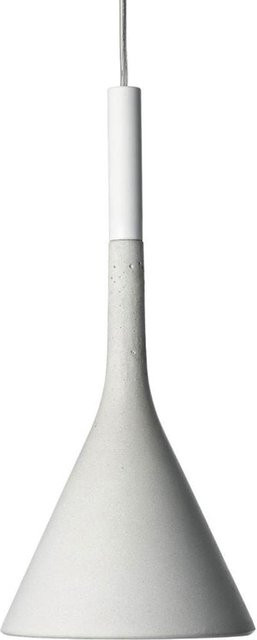 Foscarini Aplomb Pendelleuchte in Weiß mit Betonelementen für Tisch, Tresen und Theken - Bild 1