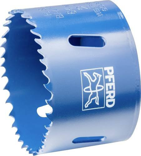 PFERD Bi-Metall Lochsäge in Blau für Stahl, Edelstahl, Blech und Holz mit Durchmesser: 6,4 cm und Schnitttiefe: 3,1 cm - Bild 1