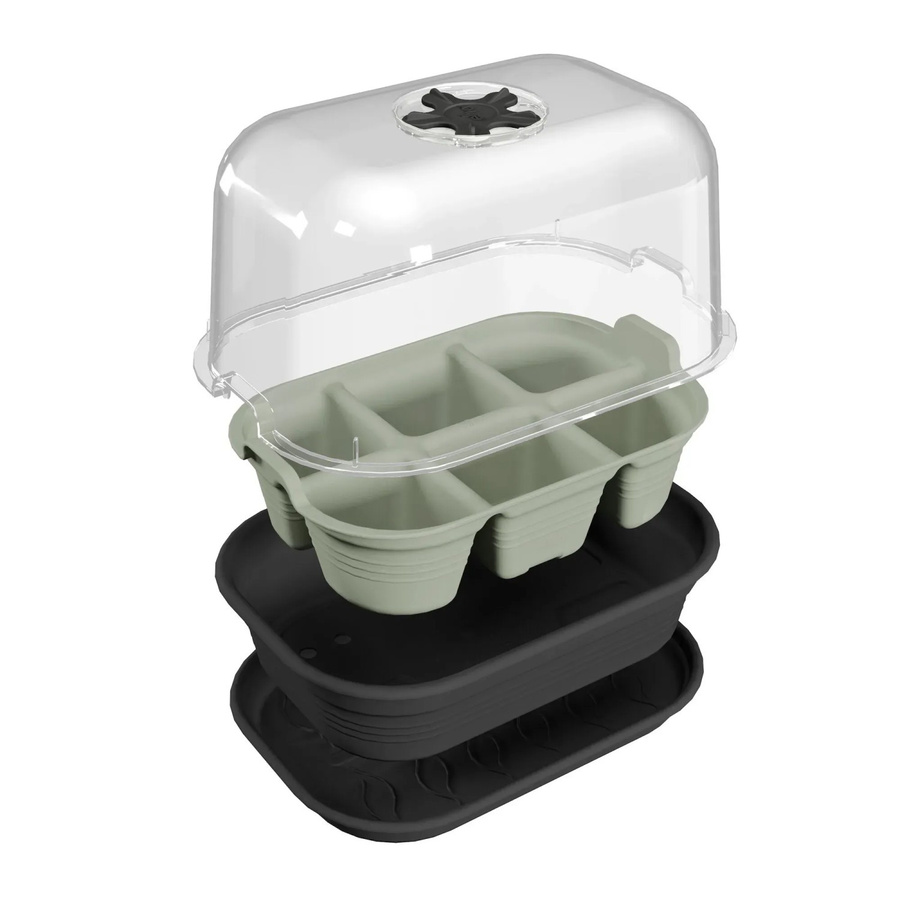 Elho Saatschale Green Basics Grün B: 22 cm, T: 14,5 cm, H: 7 cm - Bild 2