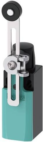 Siemens 3SE5212-0CK50 Positionsschalter mit Schwenkhebel aus Metall und Kunststoffrolle, IP66/IP67, Multicolor - Bild 1