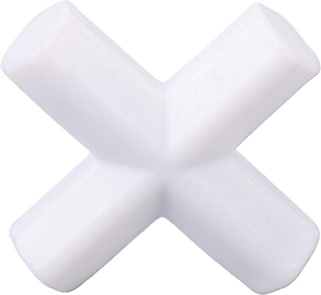 Magnetrührfisch aus PTFE in Weiß, korrosionsbeständig und hitzebeständig, B/T/H: 1,3 x 1,3 x 5,0 cm - Bild 1