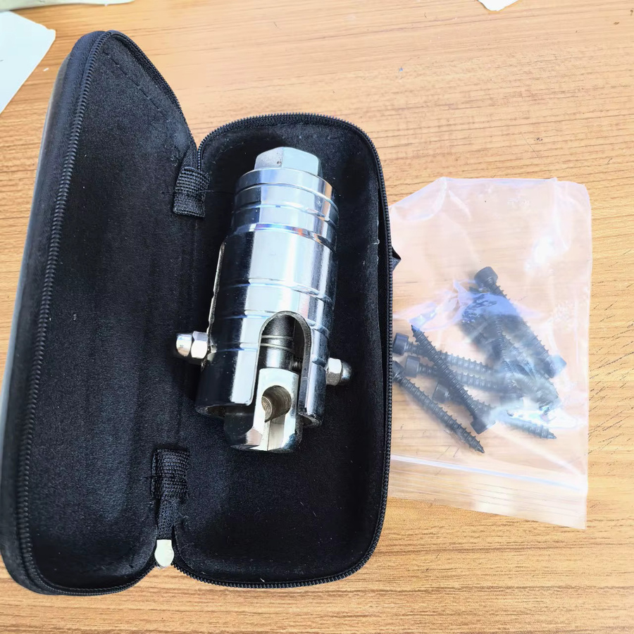 Xbees Thunderbolt Schlosskernabzieher Multifunktionales Schlossreparaturwerkzeug mit Hammer in Silber - Bild 3