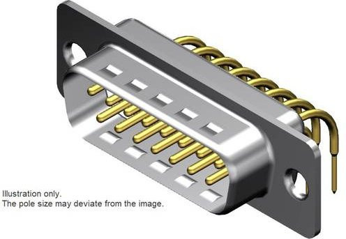 Molex 1731090247 D-SUB Stecker in Weiß und Silber - Bild 1