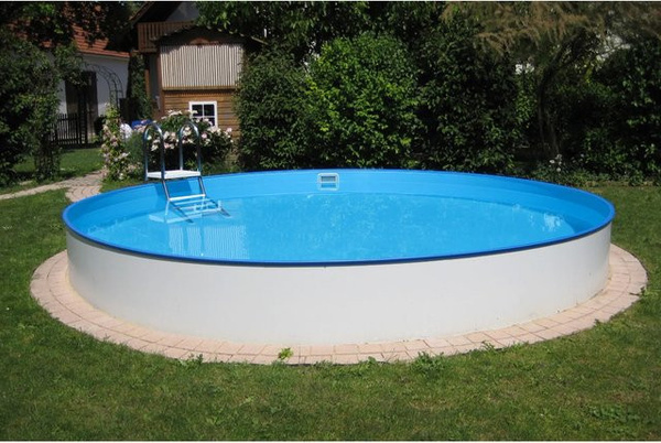 Summer Fun Stahlwand Pool-Set BAJA Aufstellbecken rund in Blau mit Pumpe und Filter, Durchmesser: 350 cm, Höhe: 120 cm